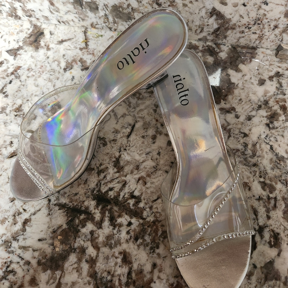 Clear Rhinestone Heels - Picture 4 of 6